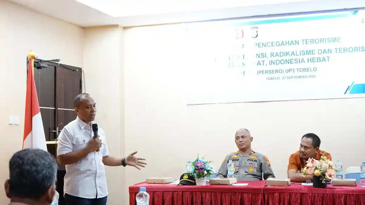 PLN Gandeng Densus 88 Sosialisasi Anti Terorisme dan Radikalisme di Lingkup Kerja UP3 Tobelo