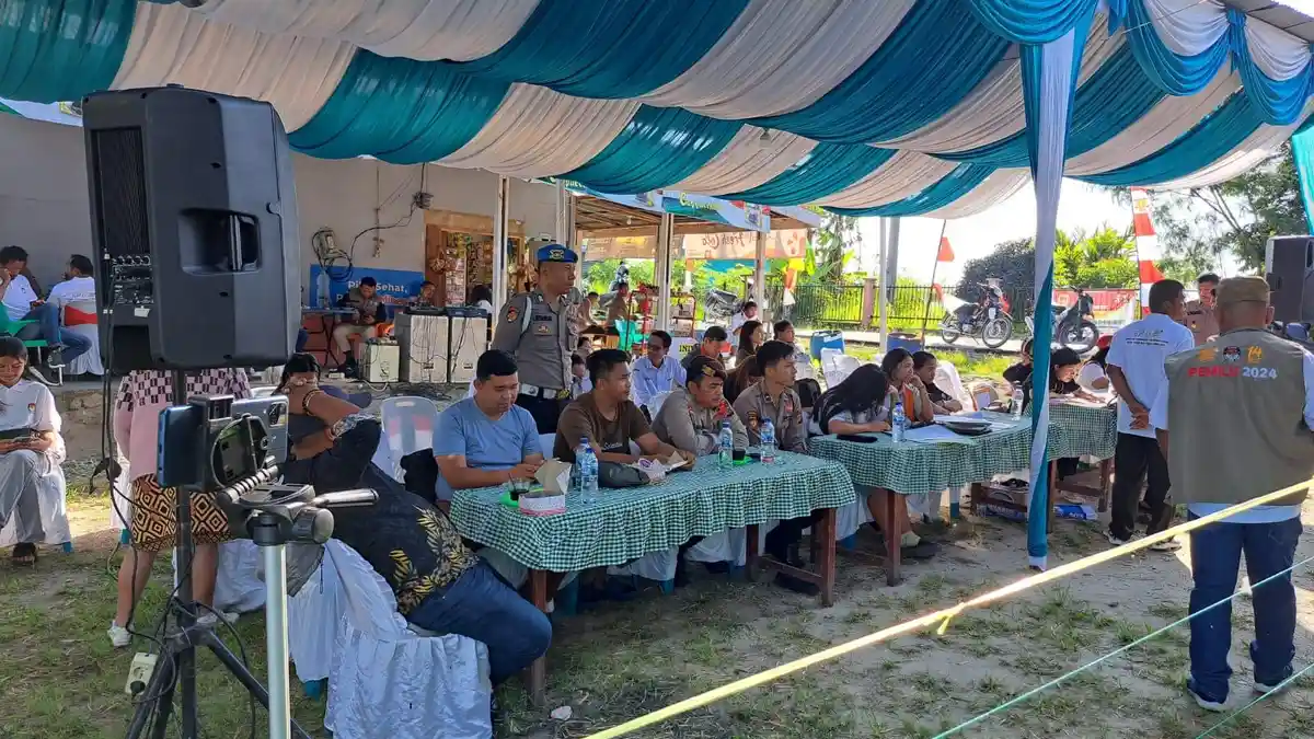 Simlulasi Pemilu Bersama Instansi Terkait, Polres Toba Siap Amankan Pemilu