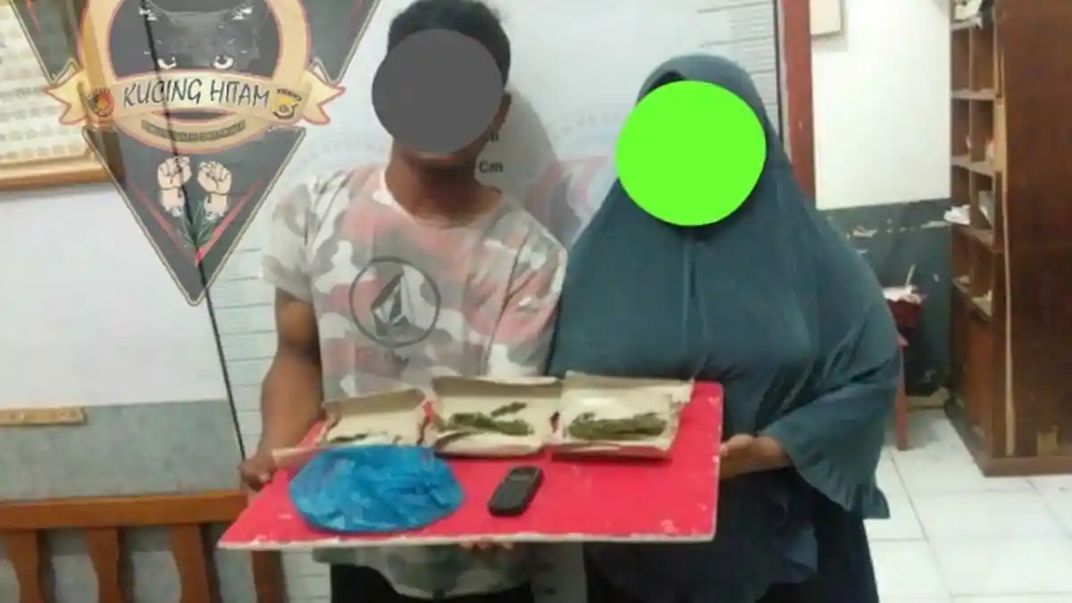 Edarkan Narkoba, Sepasang Kekasih di Simeulue Ini Digaruk Tim Kucing Hitam