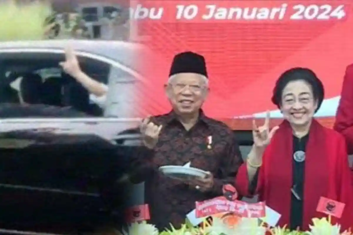 Beda Nasib Iriana Jokowi dan Ma'ruf Amin yang Sama-sama Salam Jari, Mengapa Wapres Tak Dilaporkan?