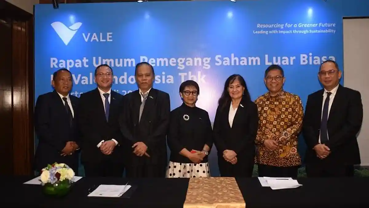 Susunan Baru Direksi dan Komisaris PT Vale Disahkan dalam RUPSLB