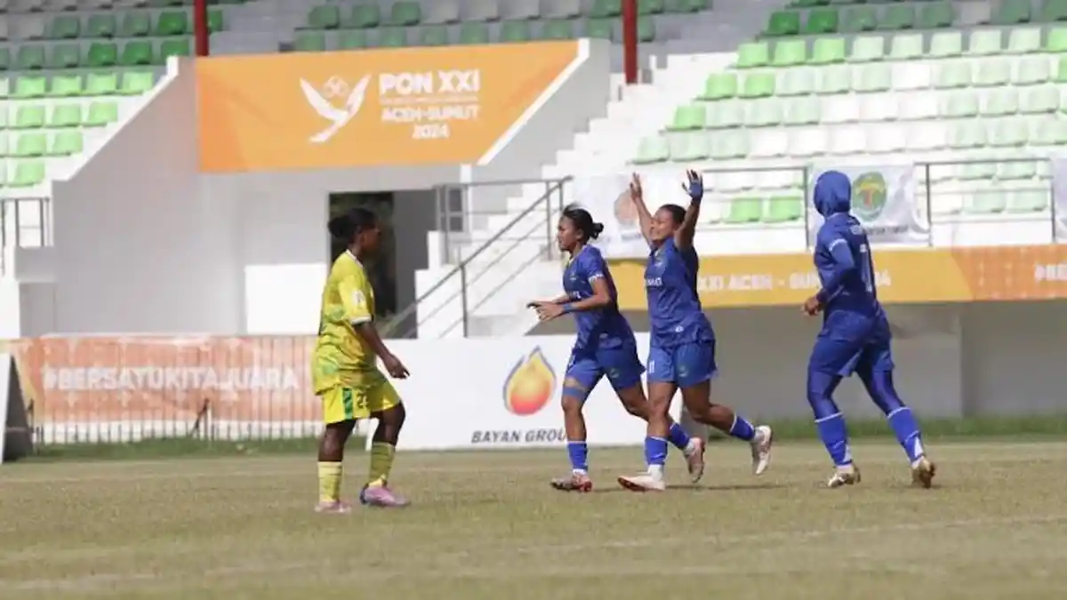 Jawa Barat Melaju ke Final Sepakbola Putri usai Kalahkan Papua Pegunungan 2-0