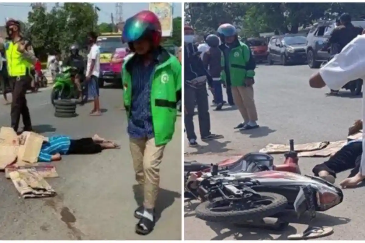 Kecelakaan Maut Tadi Pukul 09.45 WIB, Seorang Pemotor Tewas Mengenaskan, Korban Terlindas Truk