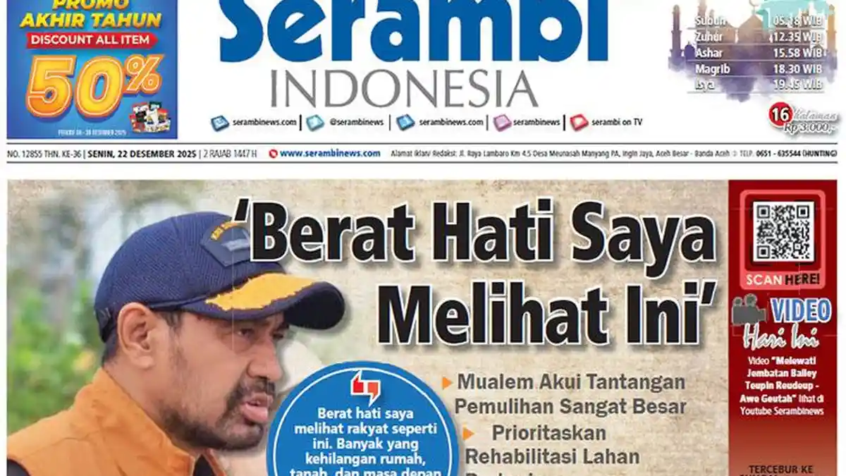 Mualem Akui Tantangan Pemulihan Sangat Besar ‘Berat Hati Saya Melihat Ini’