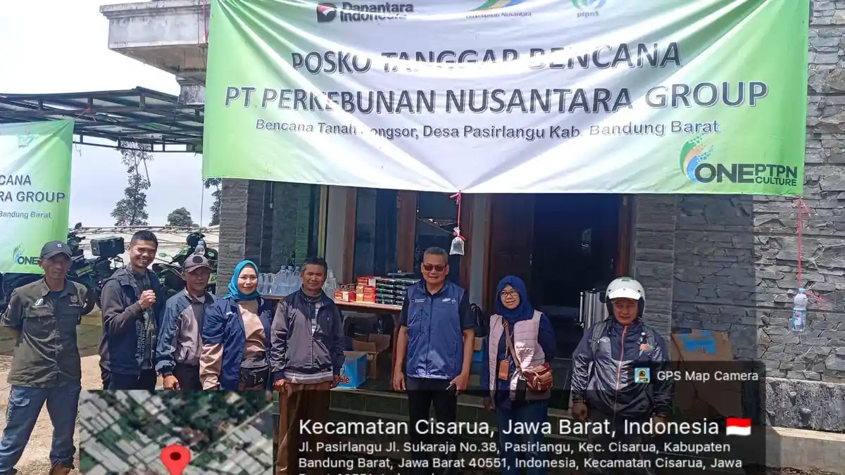 Posko PTPN Salurkan Dukungan Logistik dan Kesehatan bagi  Relawan dan Tim Rescue Longsor Pasirlangu