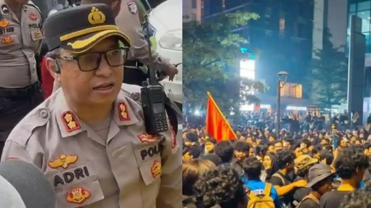 UCAPAN AKBP Adri Desas Hadapi Bus Mahasiswa UI, Sebut Pendemo Keras Kepala: Silakan Tabrak Kami