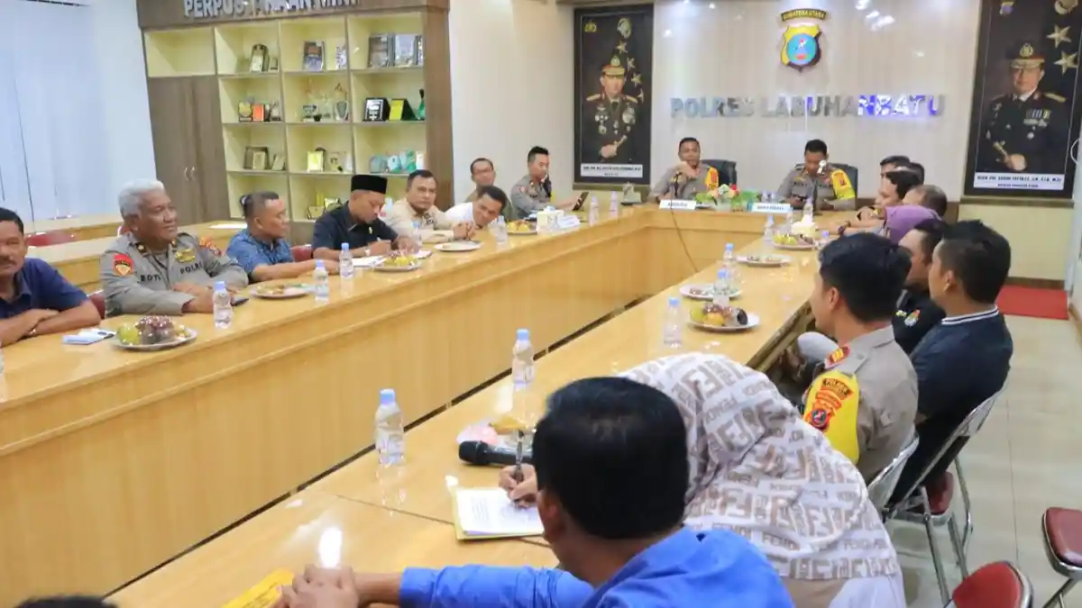Wujudkan Pemilu Damai 2024, Kapolres Labuhan Batu Undang KPU Rapat Lintas Sektoral