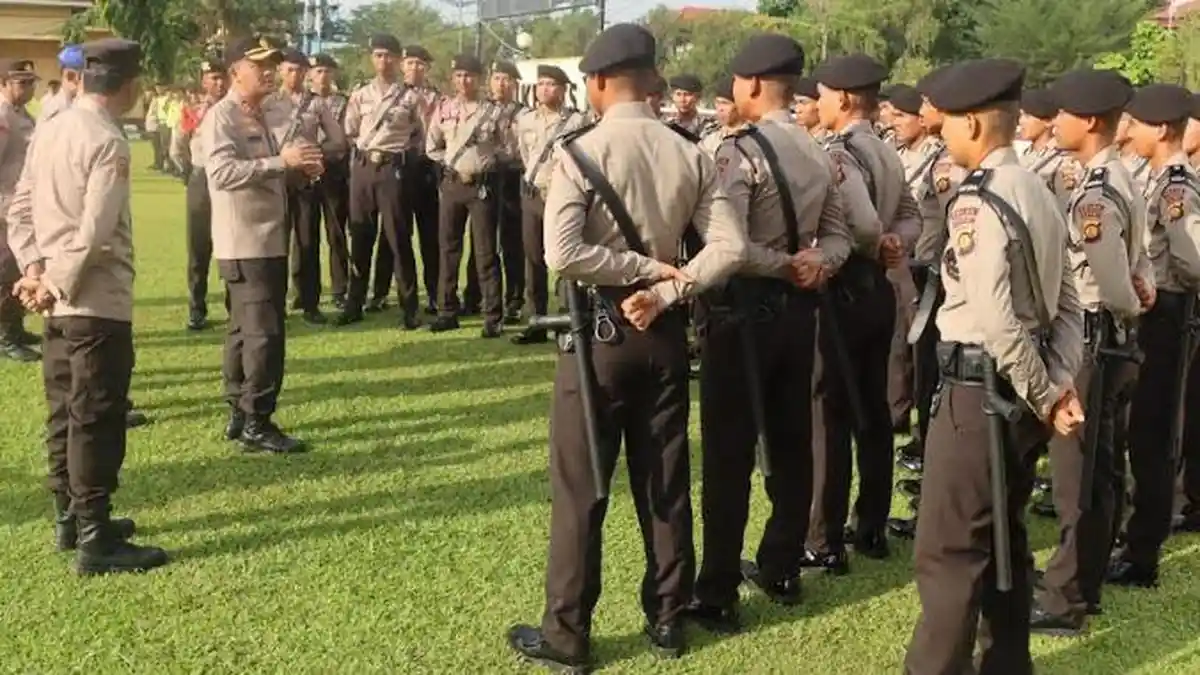 Kapolres Tanjab Timur Serah Terima Bintara Latja SPN Polda Jambi