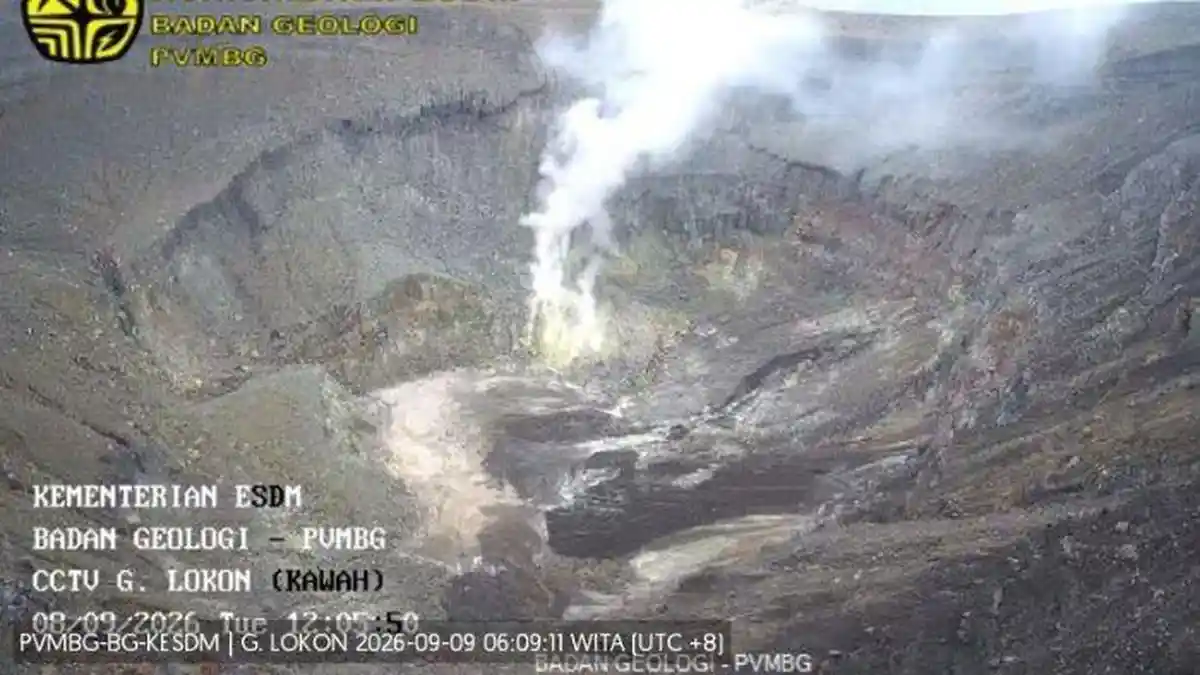 Update Status Gunung Lokon Tomohon: Masih Level II Waspada, Asap Kawah ...