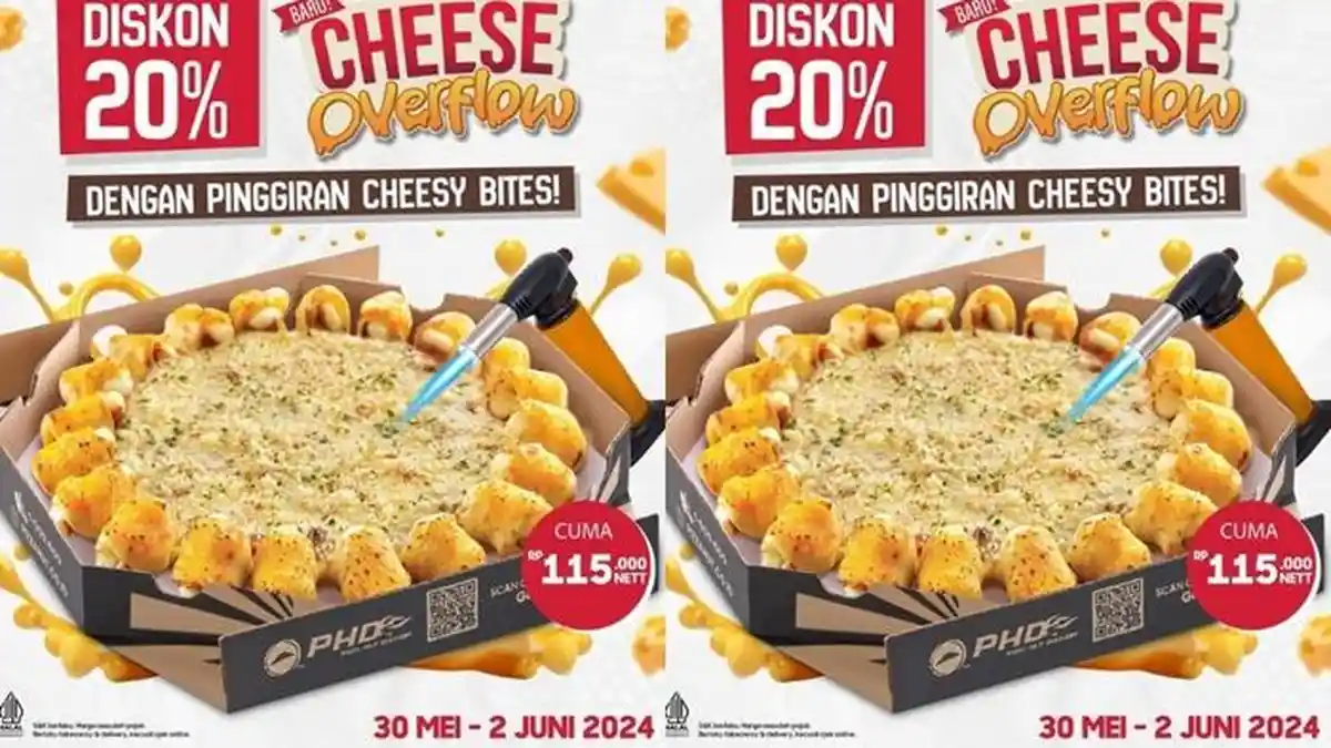 Katalog Promo Pizza Hut Hari ini 30 Mei, Cheese Overflow dengan ...