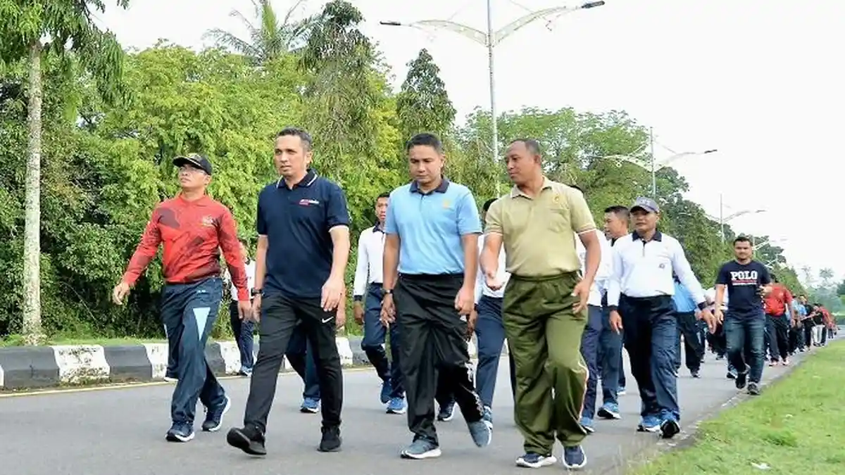 Satrad 233 Sabang Gelar Jalan Santai