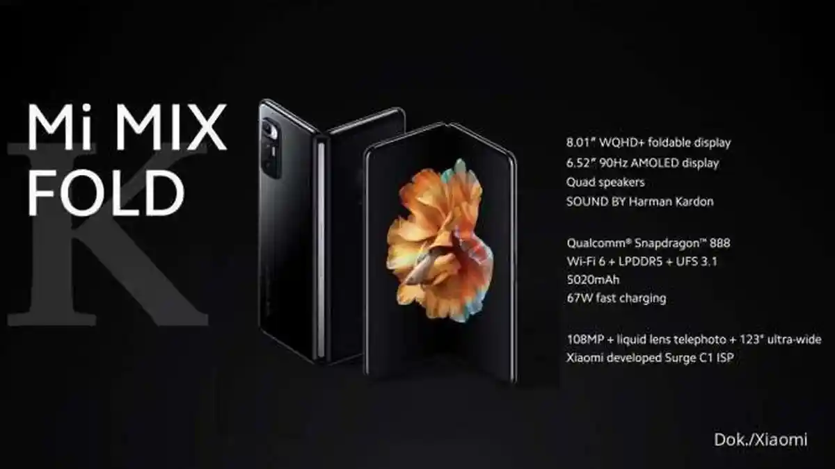 Mi Mix Ponsel Lipat Pertama dari Xiaomi, Cek Harga dan Spesifikasi Saat ini