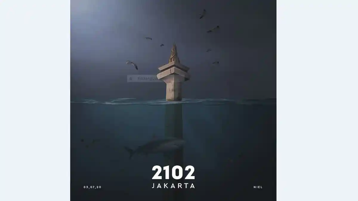 Viral Postingan Monas Tenggelam, Ribuan Orang Retweet, Apa Arti Sebenarnya?