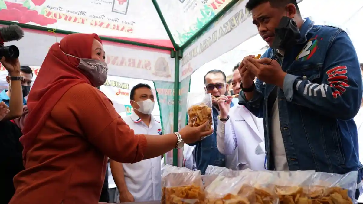 Tinjau UMKM Binaan Perindo Sumut, Bobby-Aulia Jelaskan Program Wirausaha Tiap Kelurahan