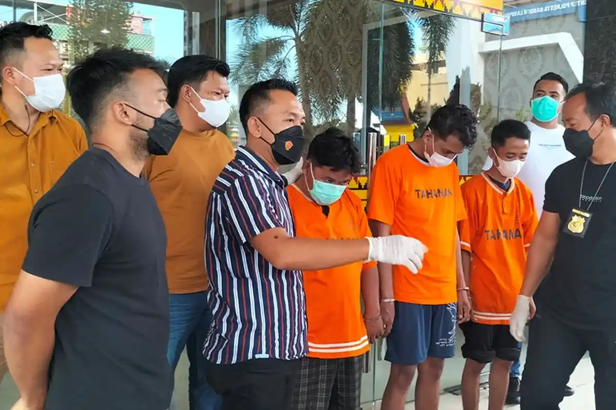 Polresta Bandar Lampung Bongkar Sindikat Curanmor, Para Tersangka Palsukan STNK