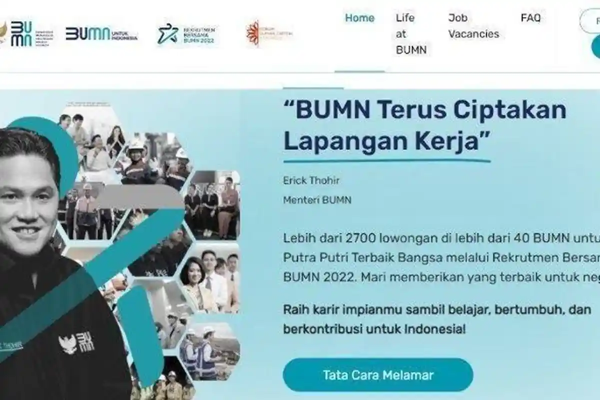 Pengumuman, Lowongan Kerja Via Rekrutmen Bersama BUMN 2024 buka 23 Maret,Terbuka bagi Lulusan SMA-S2