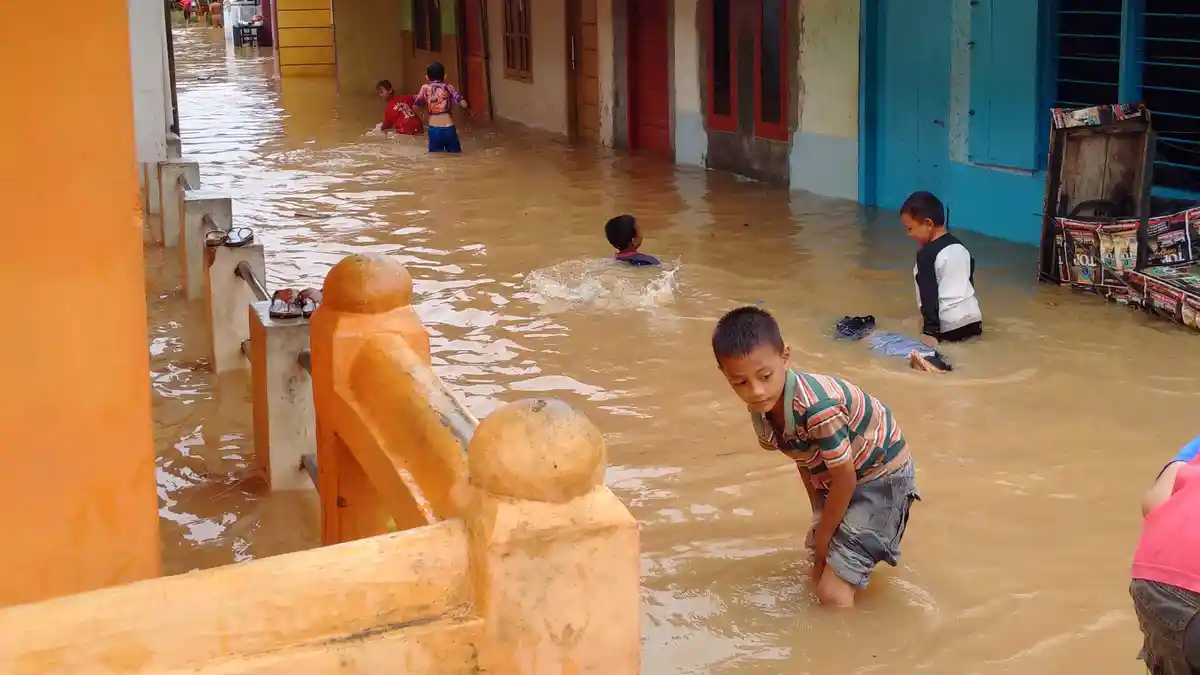 Ini Jumlah Rumah yang Terendam Banjir dari BPBD Lampung Utara