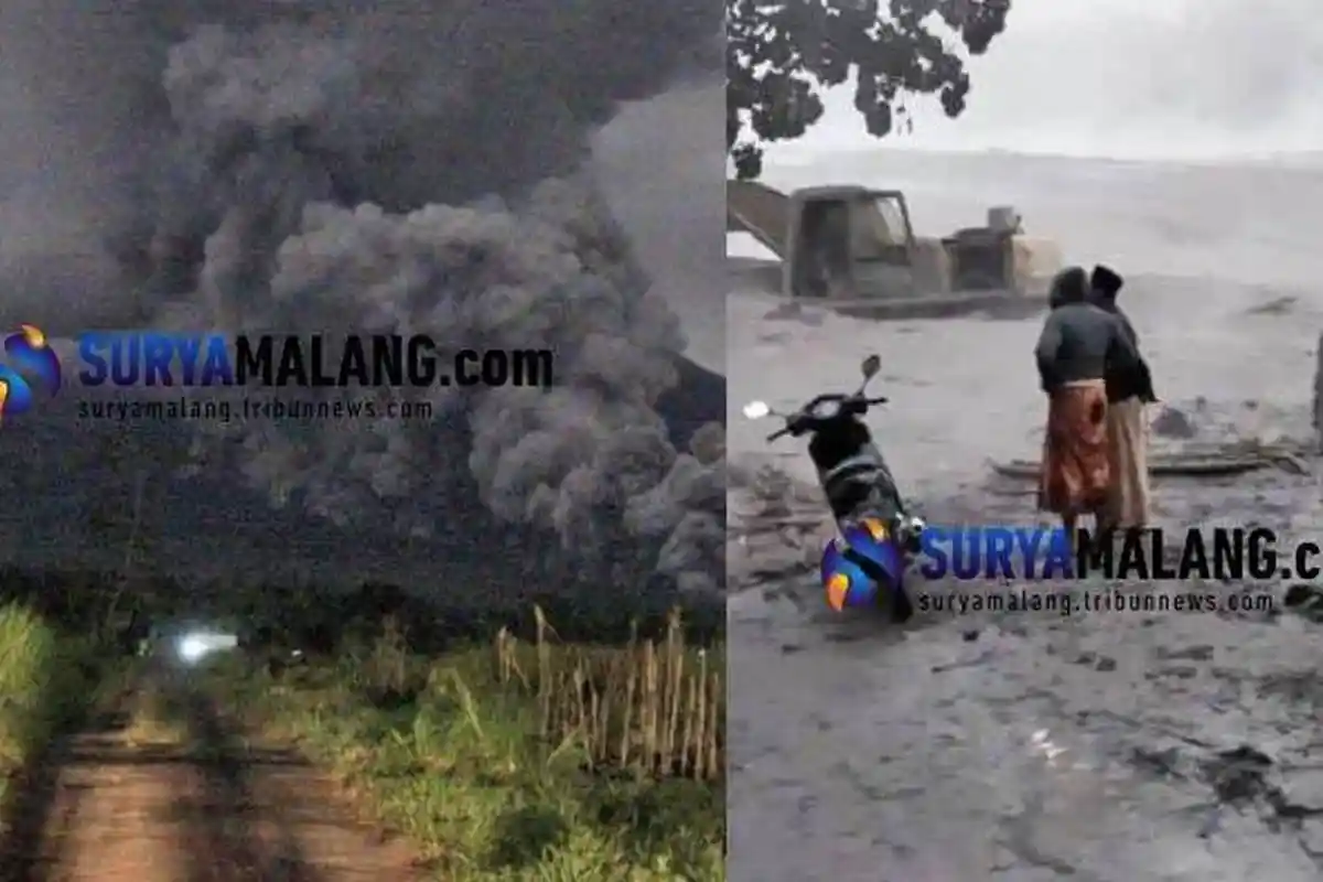 Video Suasana saat Gunung Semeru Meletus, Warga Panik Mengungsi dan Keluar Awan Panas Selama 3 Jam