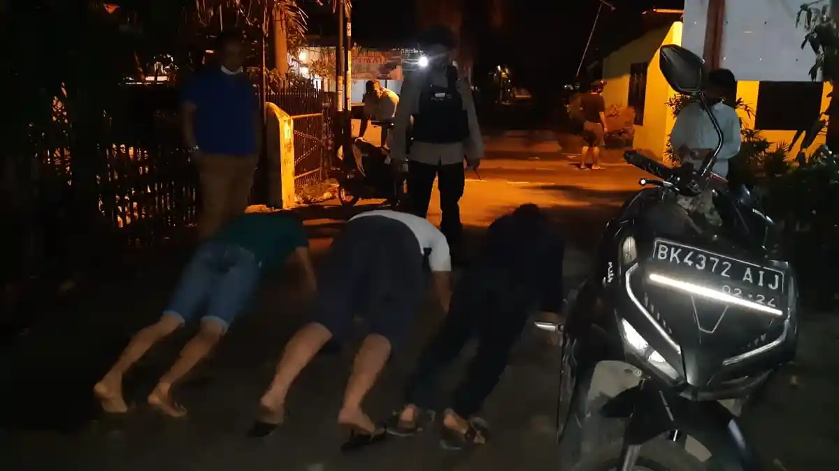 Cipta Kondisi di Malam Hari, Polisi Amankan 18 Remaja yang Tawuran di Medan