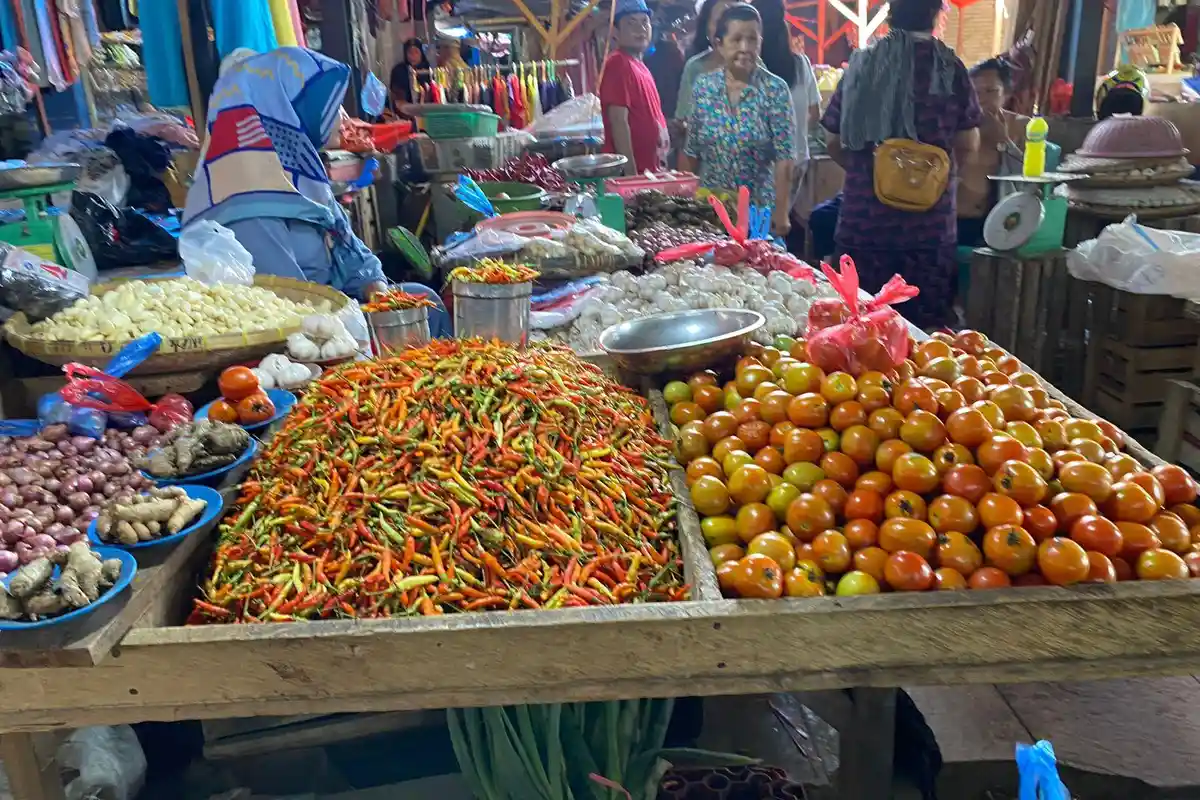 BREAKING NEWS : Harga Rica di Pasar Pinasungkulan Karombasan Manado Turun Drastis, Rp 70 Ribu Per Kg