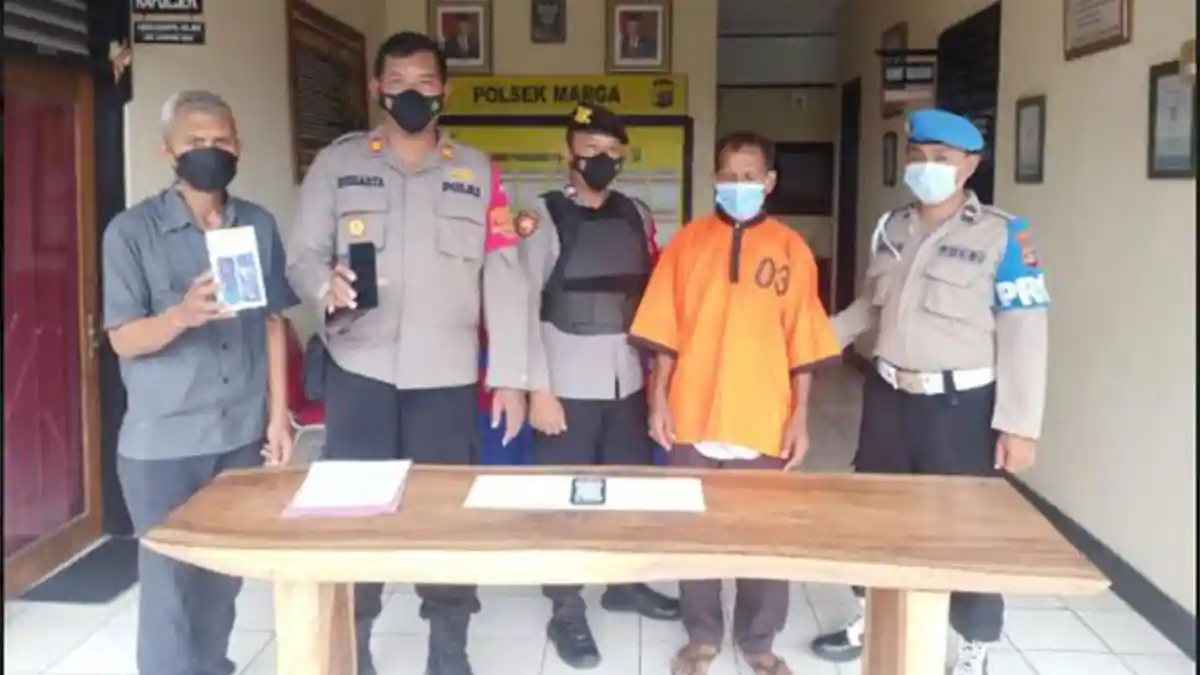 Pungut HP di Jalan, Gurun Dedik Ditahan di Tabanan, Modus Ganti Nomor HP agar Tak Bisa Dihubungi