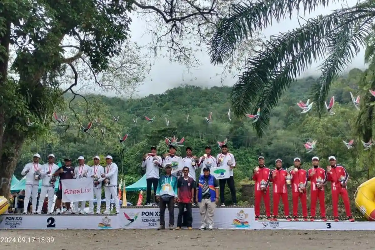 Arung Jeram Jateng Sumbang 1 Emas 2 Perak PON XXI Aceh-Sumut 2024