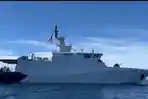 KRI Gulamah-869 Laksanakan Patroli di Perairan Arguni Fakfak Papua Barat
