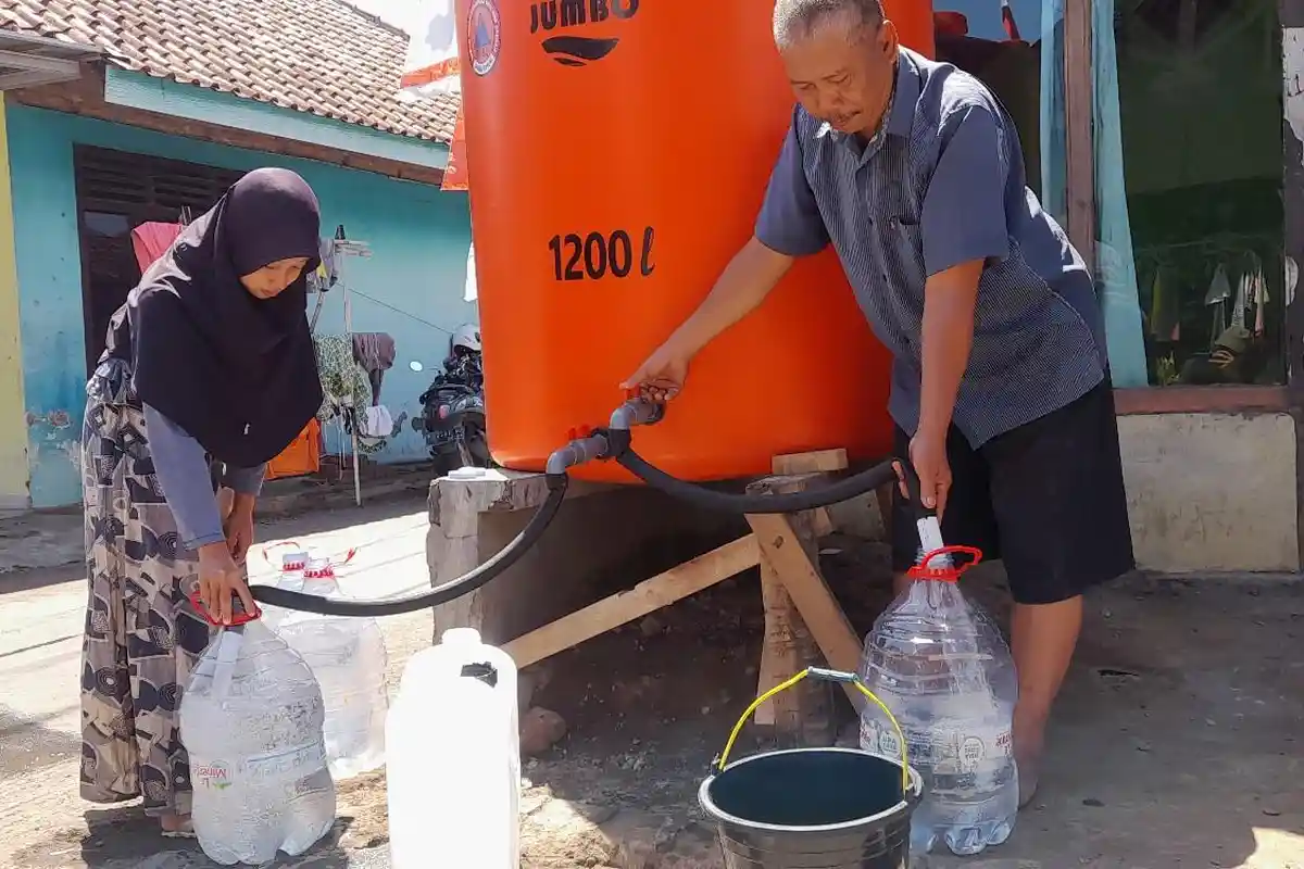 Berbulan-bulan Sumur di Lereng Semeru Mengering, Warga Pulo Lumajang Krisis Air Bersih