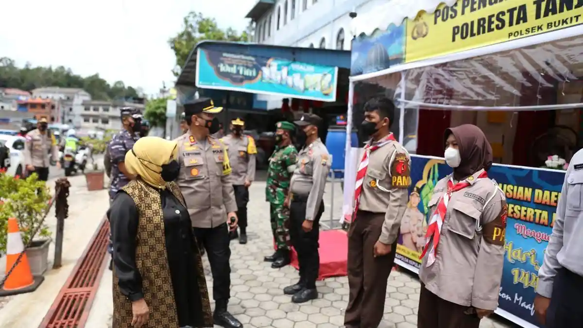 Walikota Tanjungpinang Tinjau Posko Pengamanan Hari Raya Idul Fitri