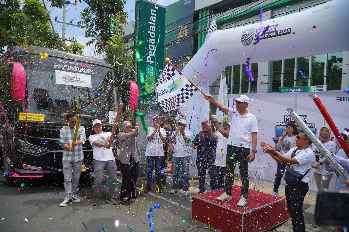 Mudik Gratis Pegadaian Kanwil Semarang, 200 Pemudik Diberangkatkan dengan Fasilitas Lengkap