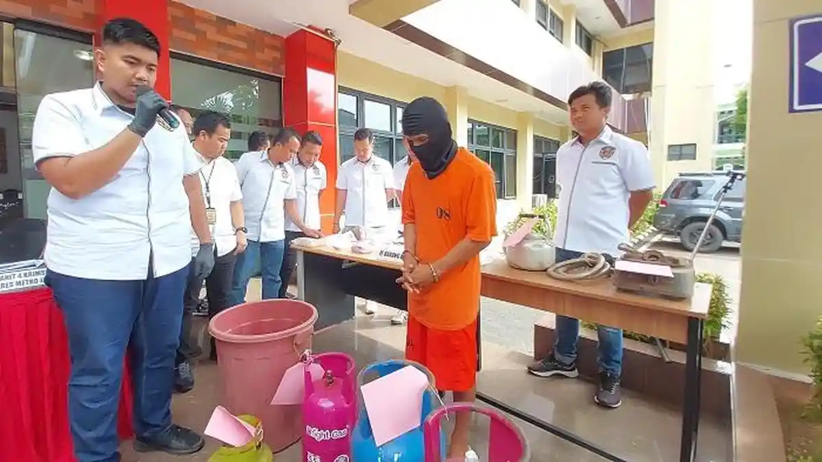 Polisi Bongkar Modus Pengoplosan Gas Elpiji, Sudah Berlangsung Lima Tahun