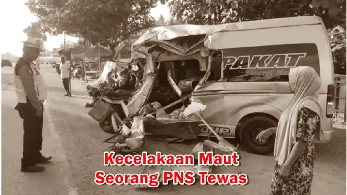 Kecelakaan Maut, Satu Penumpang Tewas Setelah Minibus Tabrak Belakang Truk, Ternyata Korban PNS