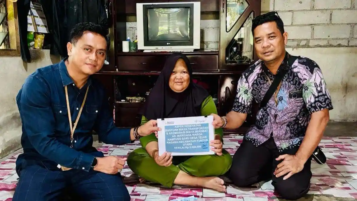 PT Timah Tbk Ringankan Beban Madiana Pasien Kanker di Kundur Utara