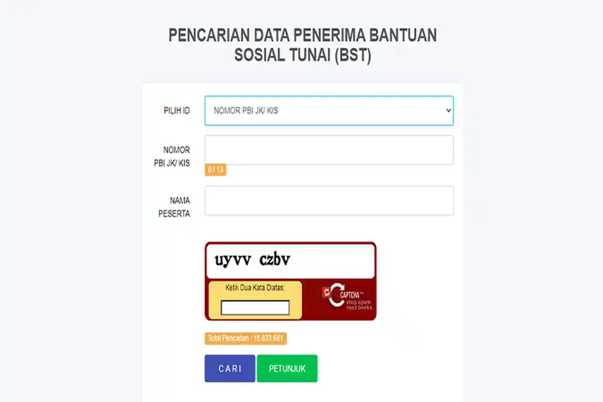 Cara Cek Bansos Lewat KTP di cekbansos.siks.kemensos.go.id Data Penerima Bantuan Sosial Tunai BST ?