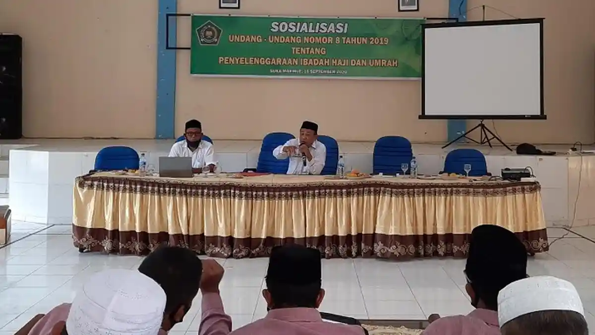 Dibatalkan karena Covid-19, Kemenag Sosialisasi UU Haji di Nagan Raya
