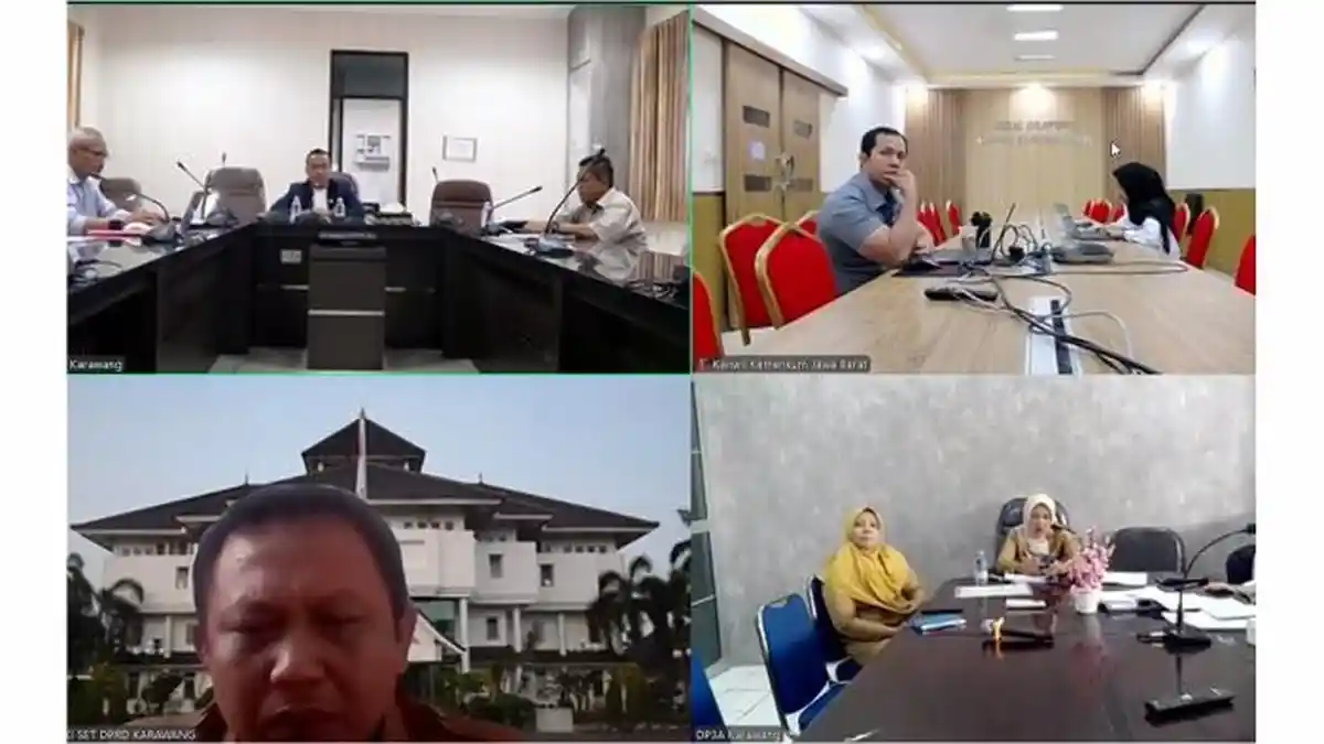 Kanwil Kemenkum Jabar Bahas Penyusunan Raperda Kabupaten Layak Anak Bersama DPRD Kabupaten Karawang