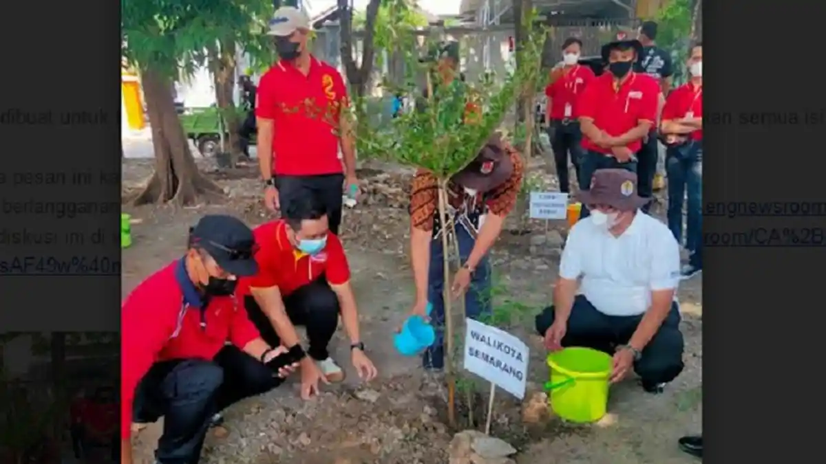 Alfamart Bantu Hijaukan Lahan Hutan Kota Semarang