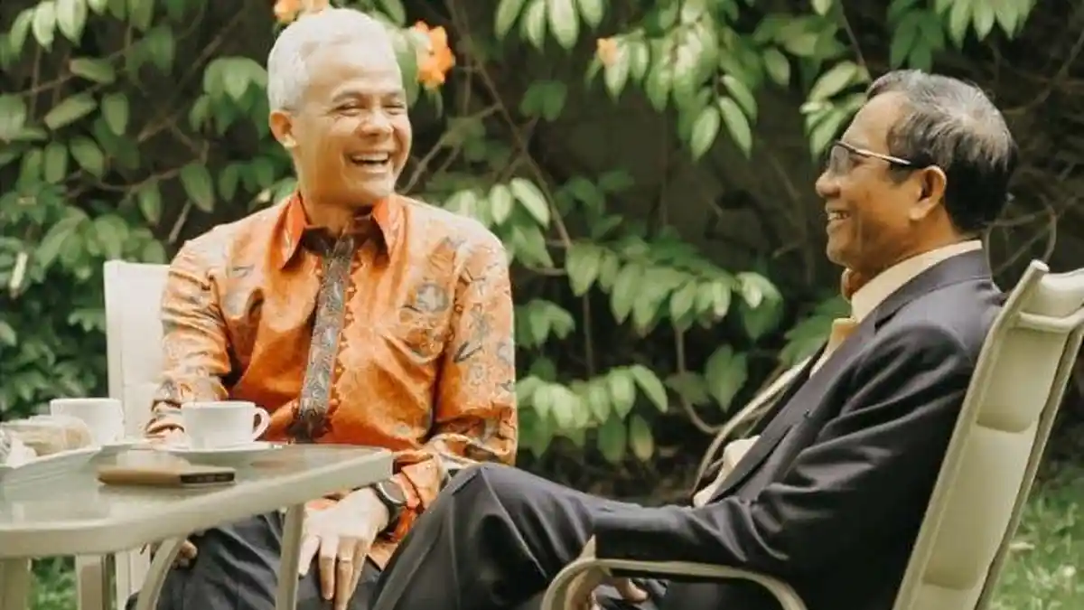 Ganjar Pranowo dan Mahfud MD Ngopi Bareng, PDIP dan Mahfud Kompak Bantah Bahas soal Cawapres