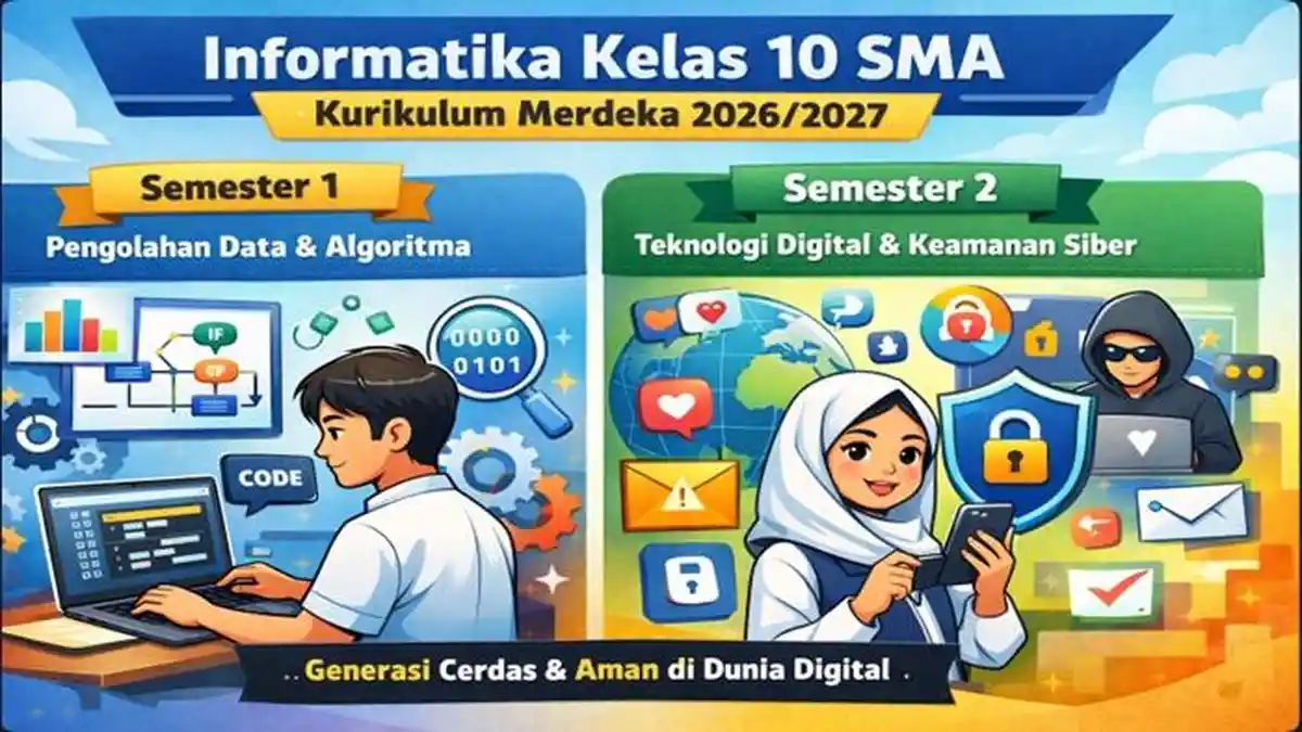 Materi Informatika Kelas 10 SMA Semester 1 dan 2 Kurikulum Merdeka ...