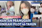 VIDEO - Viral, Sering Dikira Bapaknya, Padahal Mantan Pramugari Dinikahi Pilot 46 Tahun