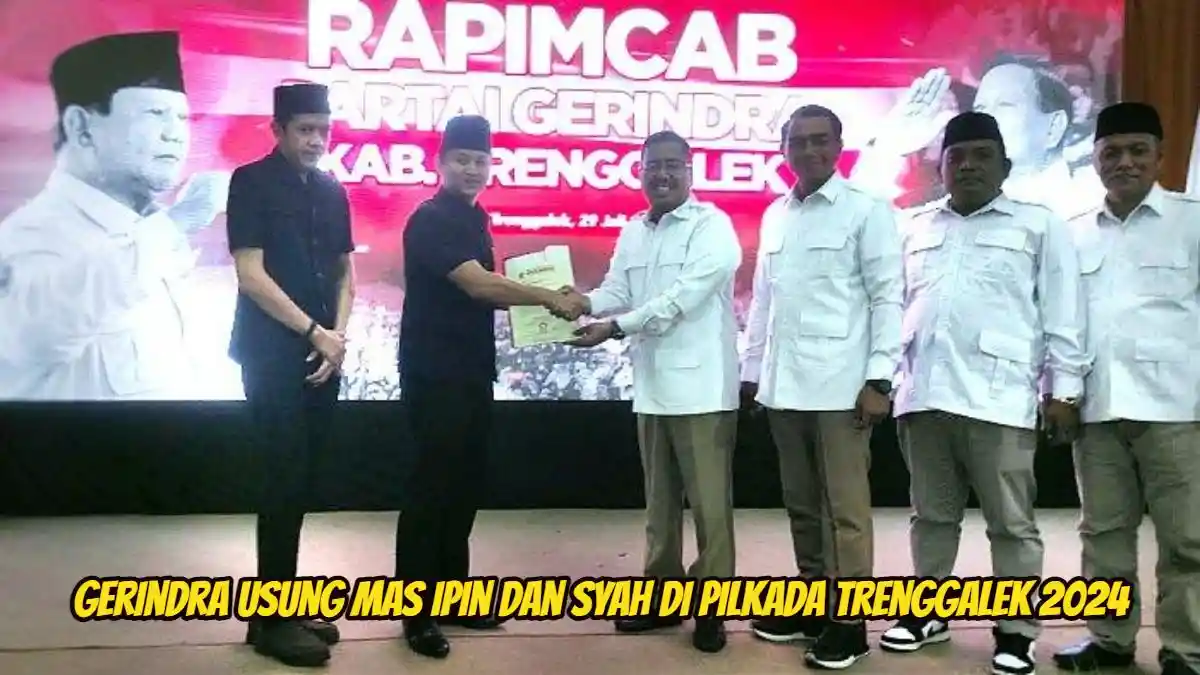 Gerindra Usung Mas Ipin dan Syah Muhammad di Pilkada Trenggalek 2024, Cek Elektabilitas Terbarunya
