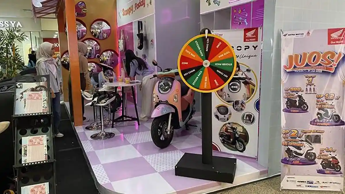 Booth Kolaborasi Honda Scoopy X Paddy Pikat Hati Warga Semarang, Tampilan Jadi Super Kece