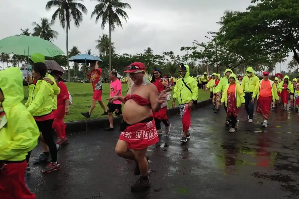 Peserta Pan Asia Hash 2022 dari Berbagai Negara di Asia Datang ke Pangandaran