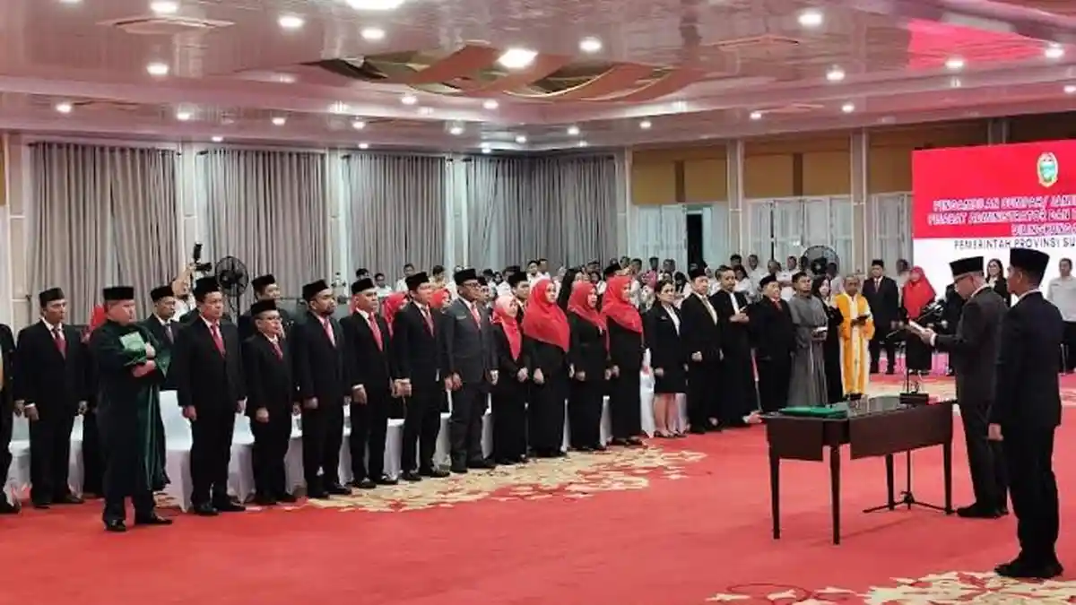 Daftar Lengkap 54 Pejabat Eselon III dan IV Pemrov Sumut Dilantik di Ujung Jabatan Pj Gubernur