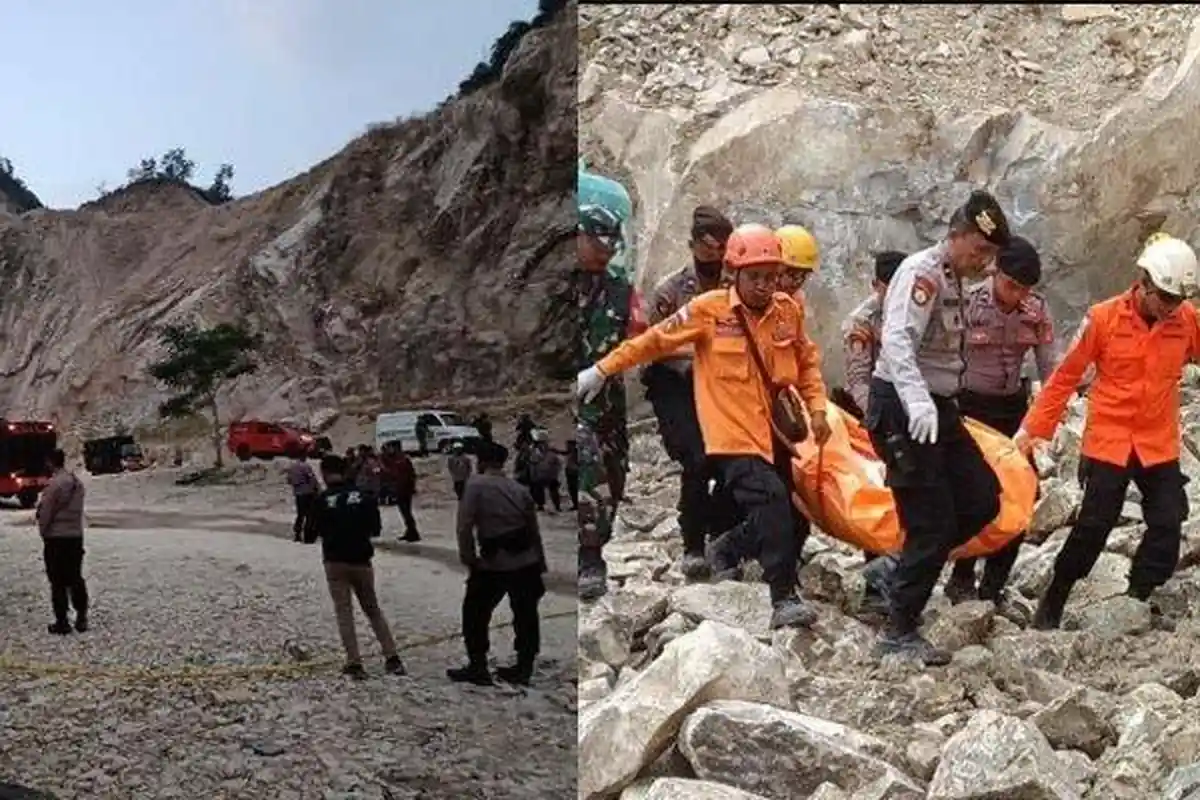 UPDATE Longsor Tambang Gunung Kuda Cirebon 14 Orang Tewas, 6 Orang Diperiksa Termasuk Pemilik