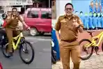 Tak Lagi Pakai Mobil dan Motor, Kepala SMPN 1 Sinjai Pilih Bersepeda ke Sekolah