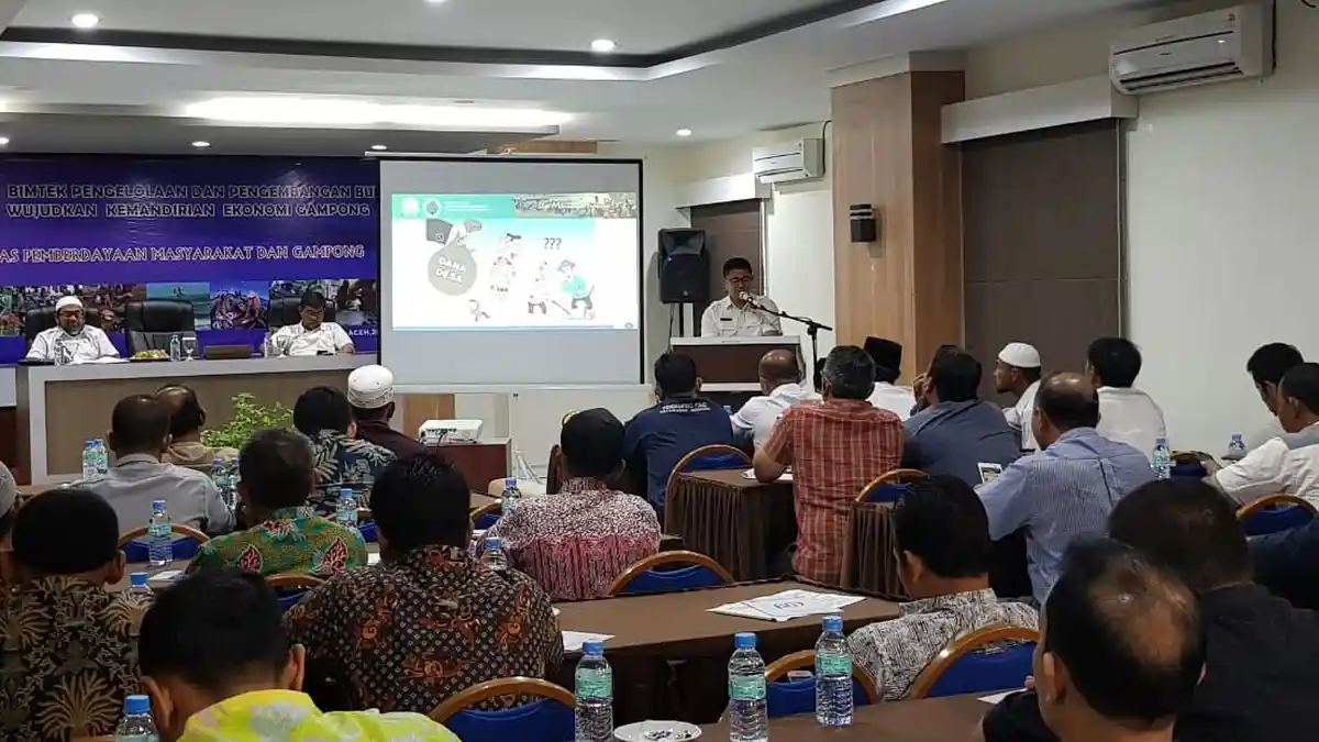 DPMG Aceh Gelar Bimtek untuk 85 Pengelola BUMG, Dua Desa di Sabang dan Bireuen Jadi Contoh