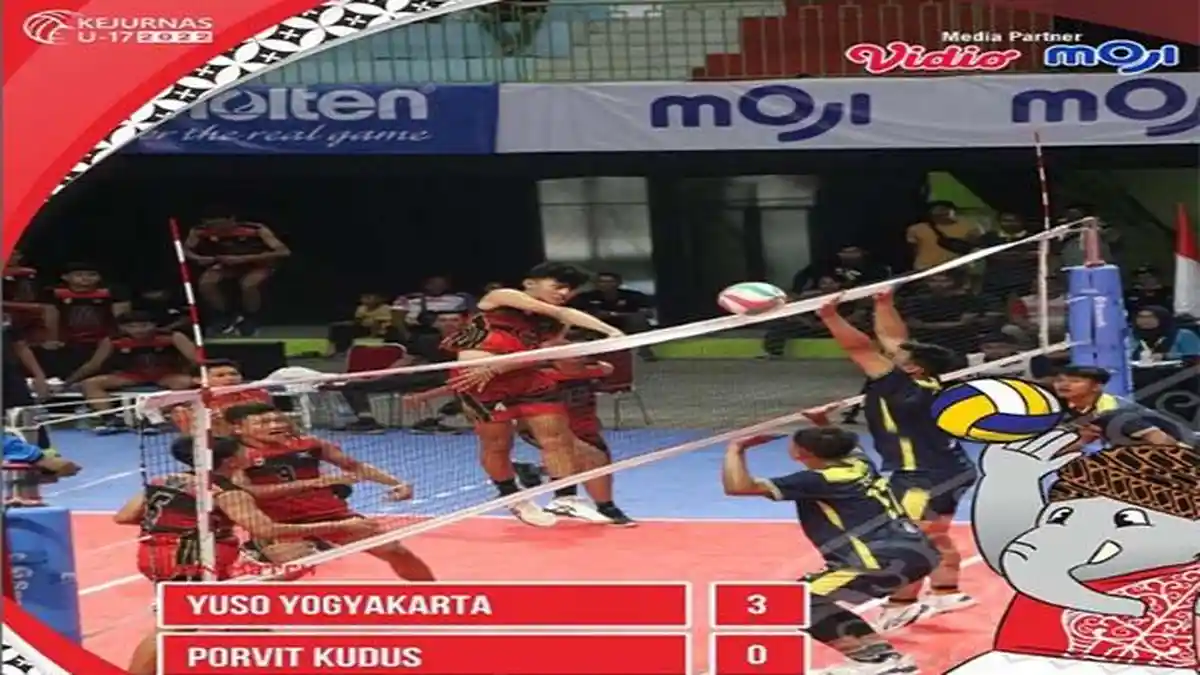 Hasil Semifinal Kejurnas Voli U17 PBVSI 2022 Hari Ini Yuso Yogyakarta Perkasa