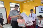 Lapas Tanjungpandan Berikan Bantuan Seragam Sekolah