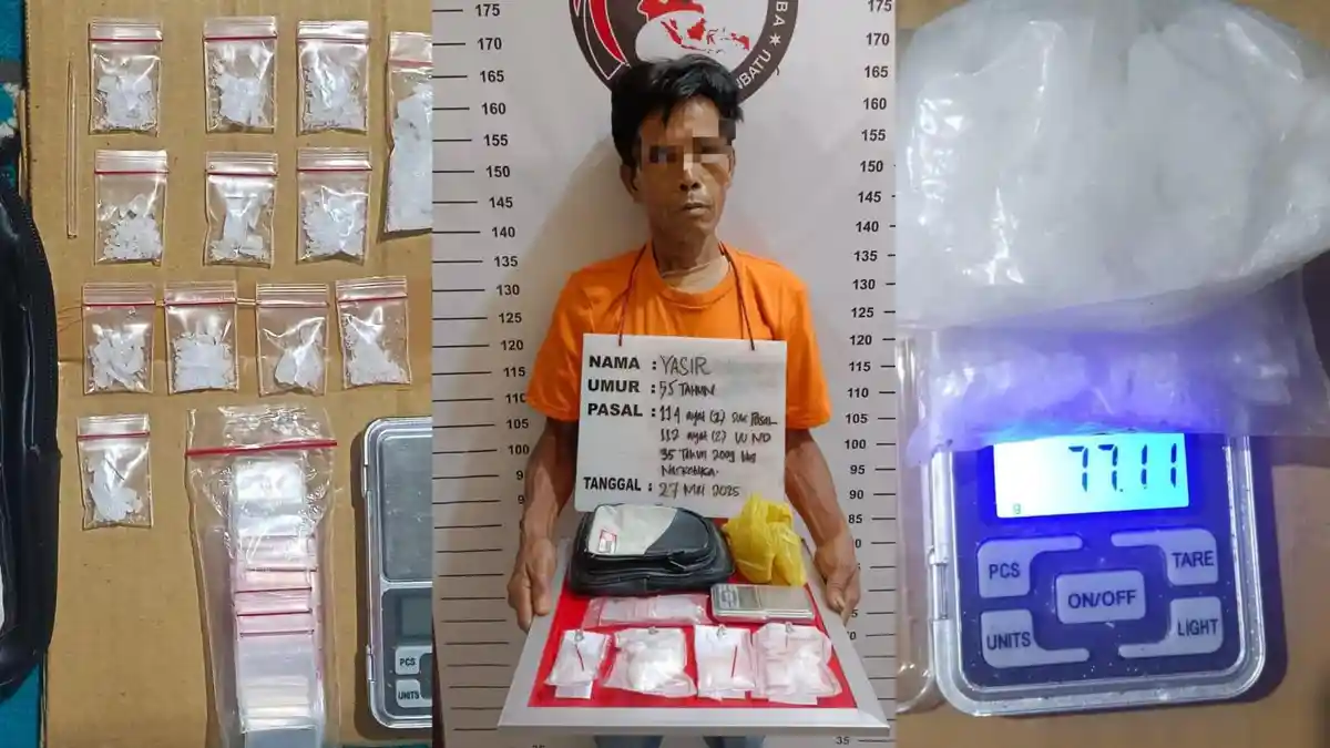 Timsus Polres Labuhanbatu Tangkap Bandar Narkoba di Perkebunan Bilah Hilir